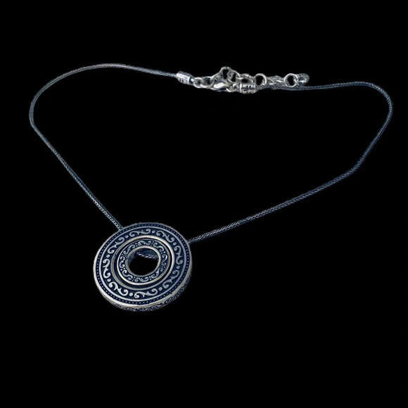 Brighton Double Disc necklaces silver plated. - Picture 5 of 5